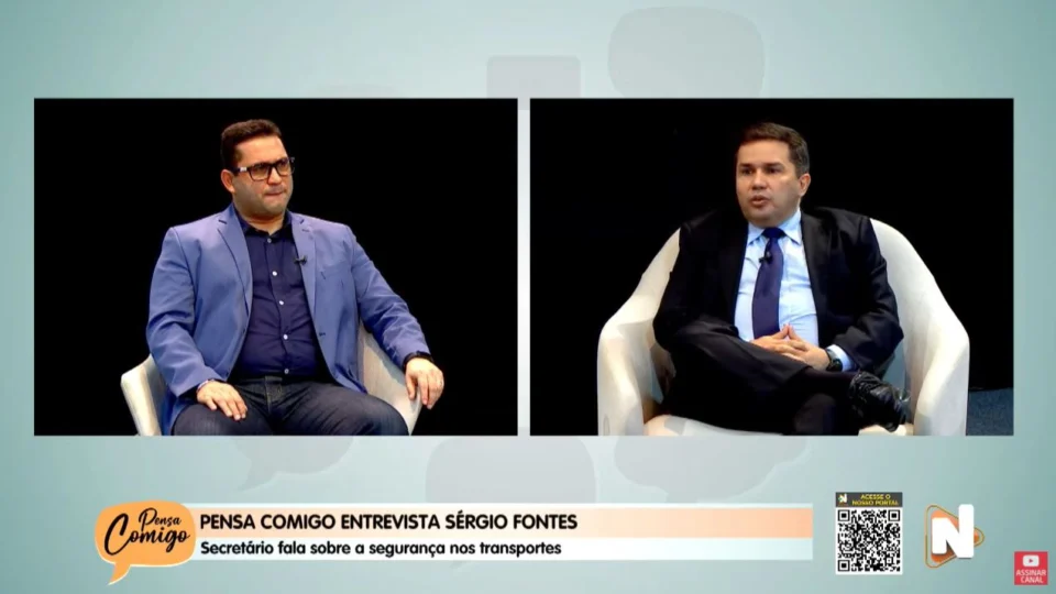 VÍDEO: veja como foi o programa ‘Pensa Comigo’ com participação do secretário Municipal de Segurança e Defesa Social, Sérgio Fontes