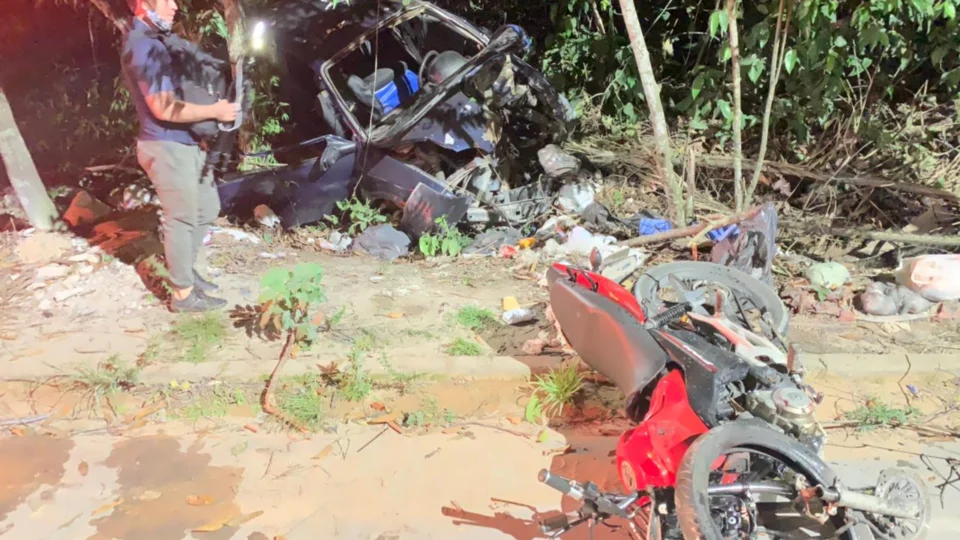 Motociclista morre em grave acidente na estrada do Tarumã, em Manaus