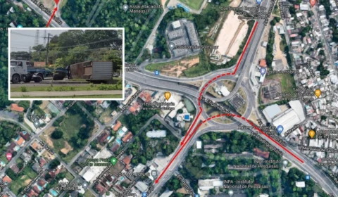 Veja opções de tráfego em outras ruas após queda de contêiner travar trânsito na Av. Efigênio Salles, em Manaus