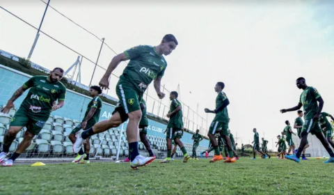 América/MG faz último treino antes de enfrentar Barcelona do Equador na Libertadores