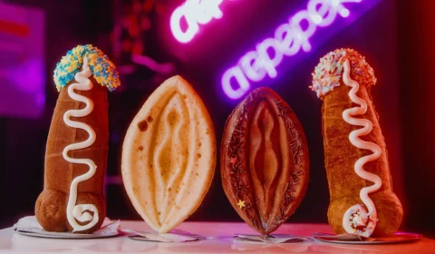 Crepes em forma de pênis e vulva geram filas em food truck no centro de São Paulo