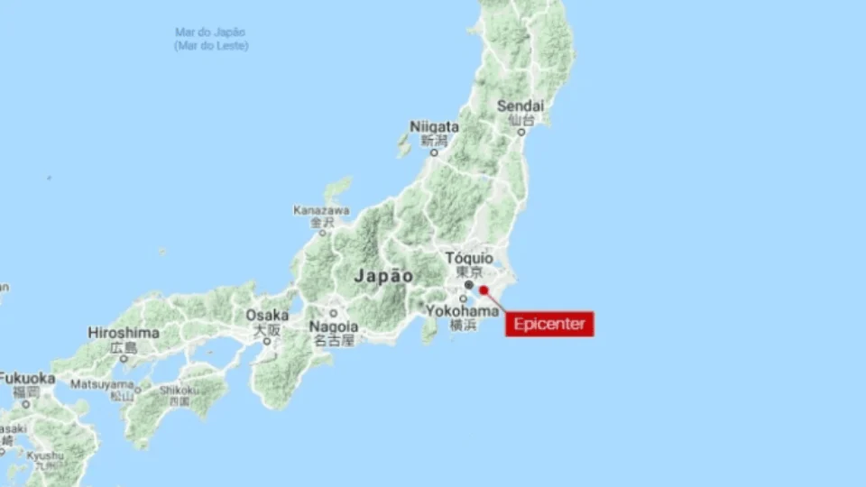 Terremoto na parte leste do Japão deixa pelo menos 32 feridos