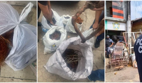 Operação ‘Fio de Meada 2’ apreende 200 quilos de cabos ilegais sendo comercializados em várias zonas de Manaus