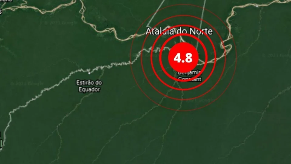 Tremor de terra de magnitude 4.8 atinge Atalaia do Norte, no AM