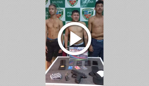 VÍDEO: trio é preso depois de assaltos na Zona Norte de Manaus