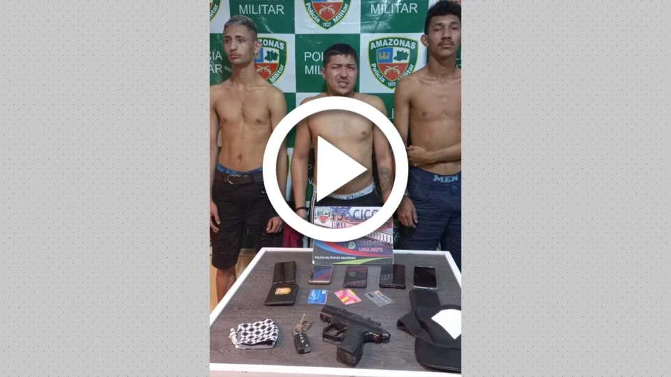 VÍDEO: trio é preso depois de assaltos na Zona Norte de Manaus