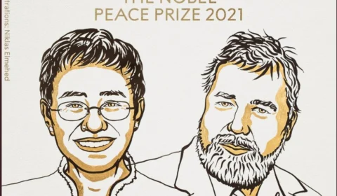 Jornalistas da Rússia e das Filipinas recebem o Nobel da Paz 2021 por coragem na defesa da liberdade de expressão