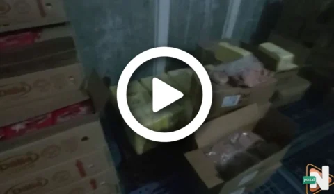 VÍDEO: Presuntos, queijos e peitos de peru fora de validade são apreendidos em comércio clandestino na Zona Oeste de Manaus