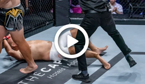 VÍDEO: veja momento em que lutador de MMA quebra perna ao acertar oponente na África do Sul
