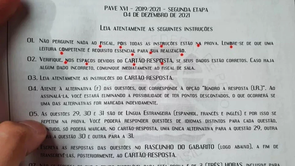 Prova aplicada em universidade do RS tinha código ‘Fora Bolsonaro’