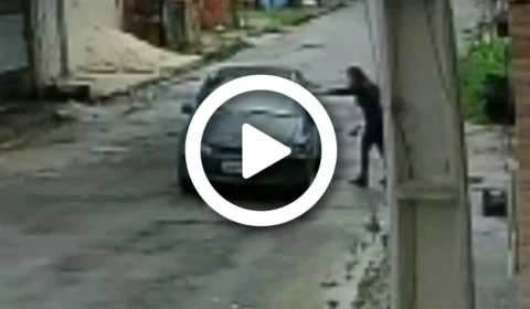 VÍDEO: jornalista reage a assalto em frente de sua casa na Zona Norte de Manaus