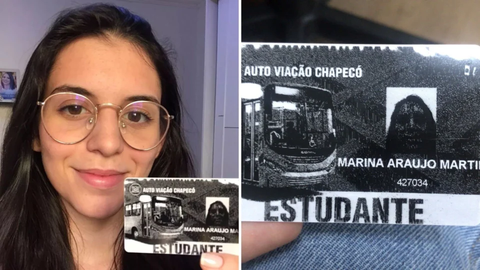 Foto de estudante em passe estudantil viraliza em Santa Catarina