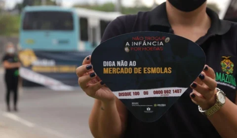 Segunda edição da campanha ‘Não troque a infância por moedas’ é realizada em Manaus