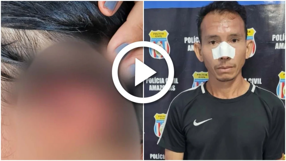 VÍDEO: homem é preso por tentativa de feminicídio em Careiro da Várzea, interior do Amazonas