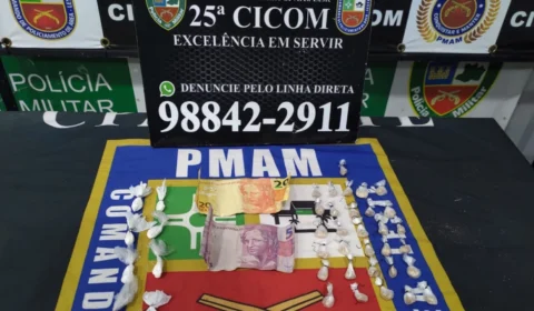 Dois homens envolvidos com tráfico de drogas são detidos em Manaus