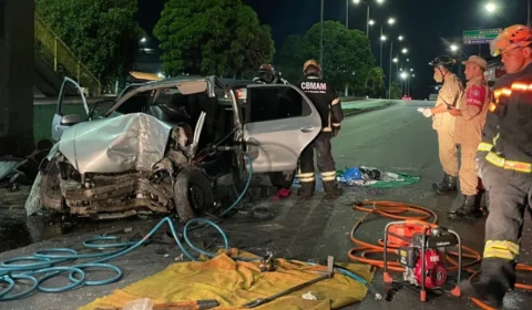 VÍDEO: três acidentes de trânsito são registrados nesta madrugada de sábado, em Manaus
