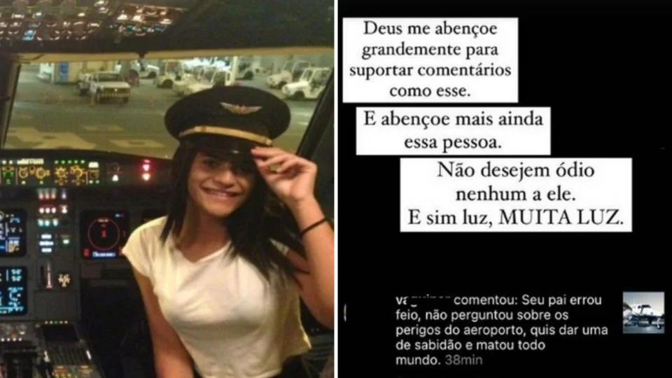 Filha de piloto do avião de Marília Mendonça sofre ataques na web