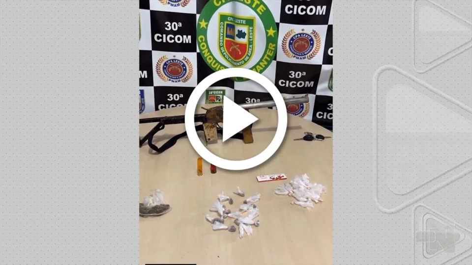 VÍDEO: homem é preso depois de trocar tiros com a polícia na Zona Leste de Manaus