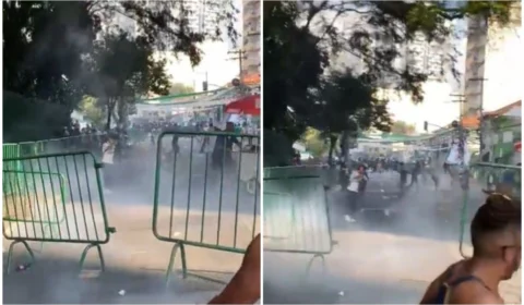 Confusão após derrota do Palmeiras deixa um baleado, em São Paulo