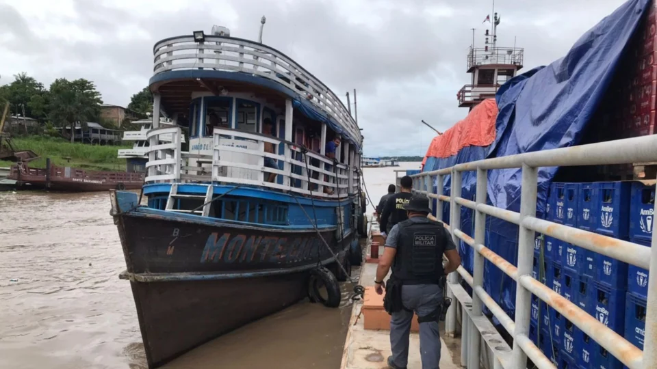 Dono de embarcação é preso por tráfico de drogas em Tabatinga, no AM