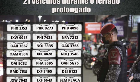Polícia recupera 21 veículos roubados durante o feriado em Manaus