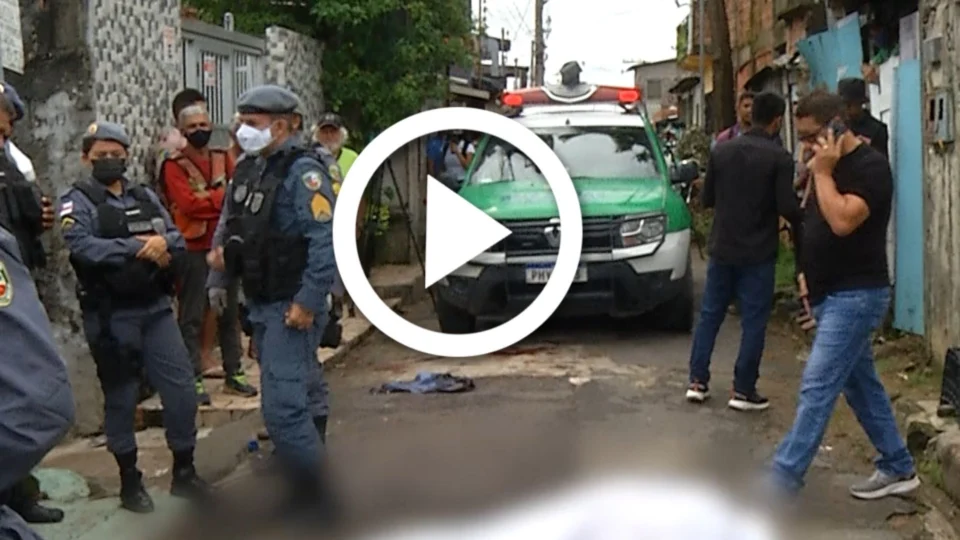 VÍDEO: Em Manaus, homem é morto após troca de tiros com um policial civil no bairro Redenção