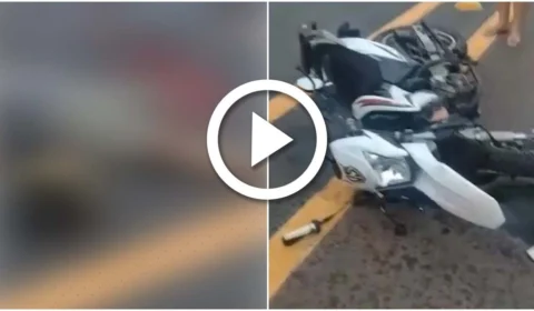 VÍDEO: motociclista tem perna amputada em acidente na AM-070