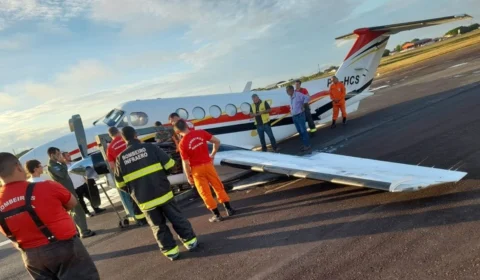 Avião UTI com paciente faz pouso de emergência, em Boa Vista
