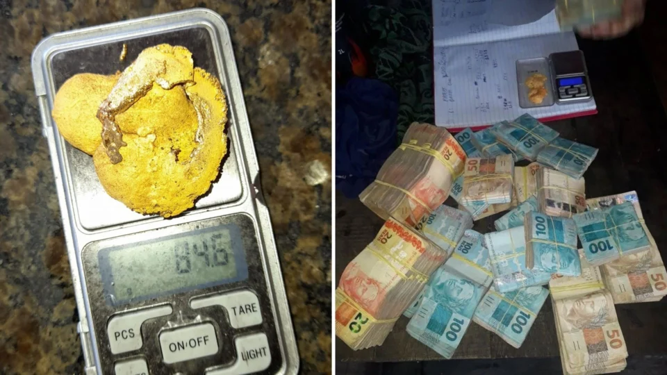 VÍDEO: garimpeiros compartilham imagens de ouro e muito dinheiro em região do Rio Madeira, no AM