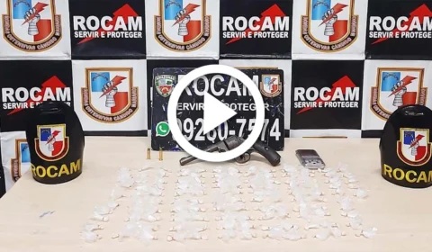 VÍDEO: Rocam prende jovem com drogas na Zona Norte de Manaus