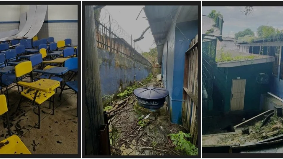 Escola abandonada é alvo de reclamações de moradores e professores na Zona Leste de Manaus