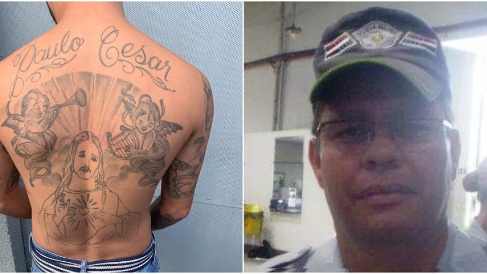 Assassino tatua nome de vítima acompanhado de imagens religiosas nas costas em São Paulo