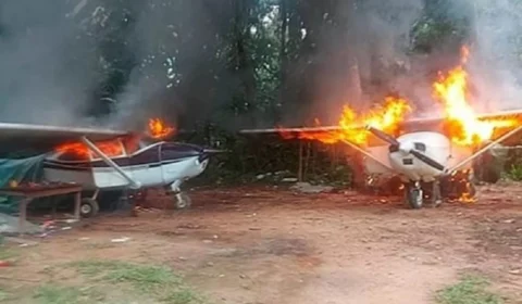 Operação Yanomami fecha o ano com a inutilização de 22 aeronaves em Roraima