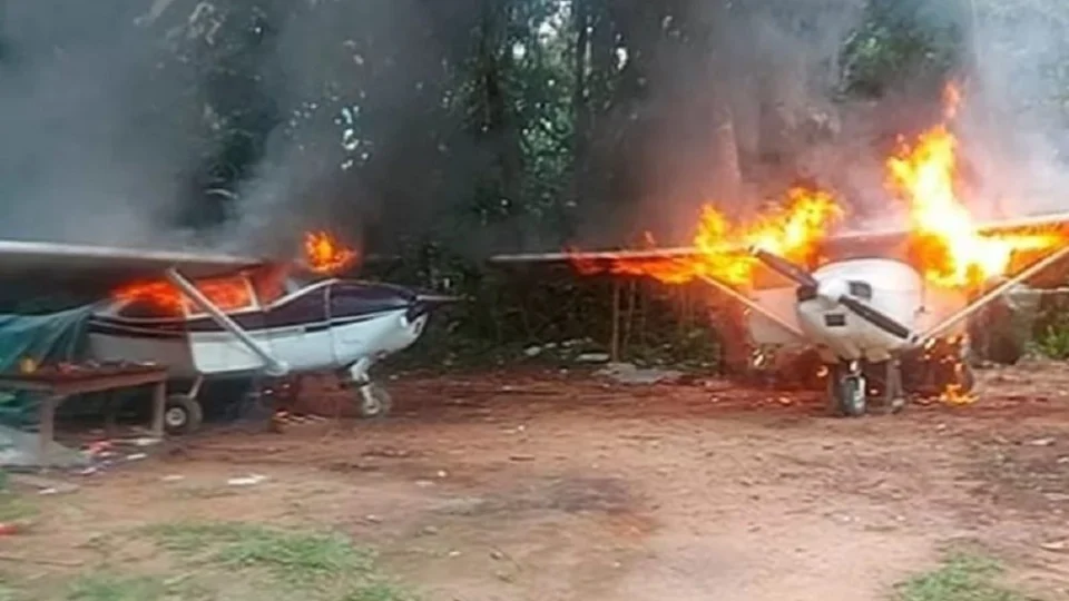 Operação Yanomami fecha o ano com a inutilização de 22 aeronaves em Roraima