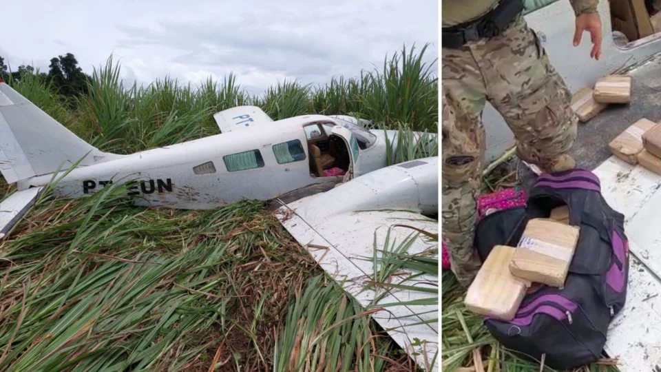 Aeronave carregada com 165 kg de drogas é interceptada pela FAB no Amazonas