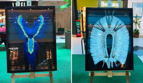 Em Manaus, Shopping do Artesanato e Economia Solidária recebe exposição ‘Cocares Emoldurados’