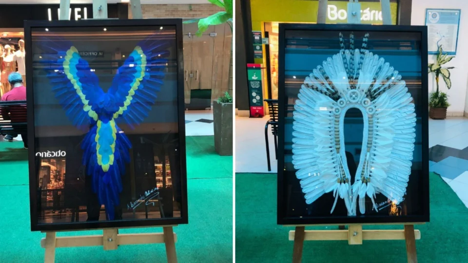 Em Manaus, Shopping do Artesanato e Economia Solidária recebe exposição ‘Cocares Emoldurados’