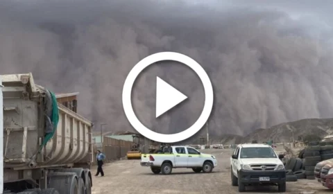 VÍDEO: tempestade de areia atinge vilarejo, no Chile