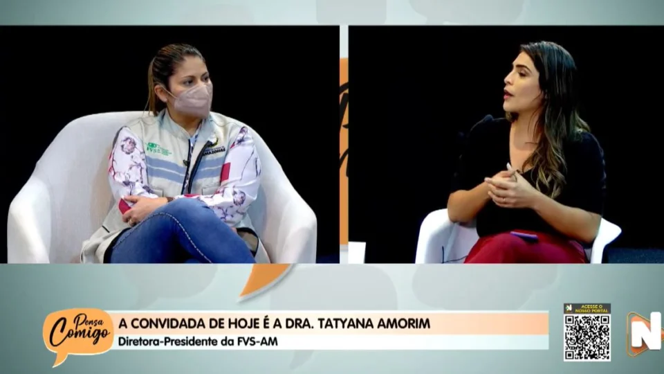 VÍDEO: veja como foi o programa ‘Pensa Comigo’ com participação da diretora-presidente da FVS-AM