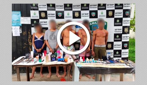 VÍDEO: polícia prende grupo criminoso por tráfico no Amazonas