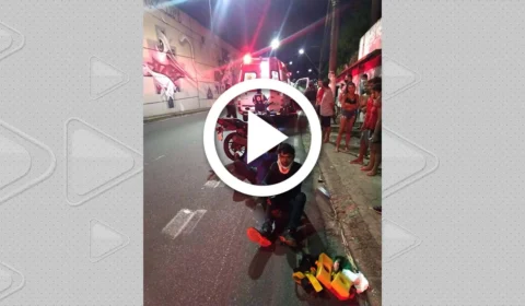 VÍDEO: assaltantes são baleados e atropelados na Zona Centro-Sul de Manaus