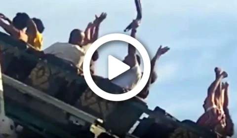 VÍDEO: trava de montanha-russa se solta e deixa visitantes do parque temático Hopi Hari aflitos, em Vinhedo (SP)