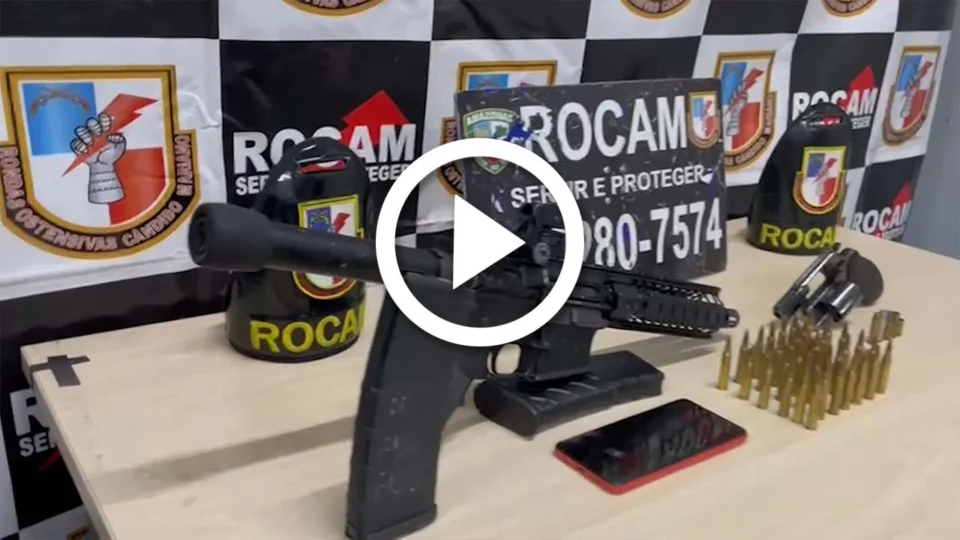 VÍDEO: dupla morre ao trocar tiros com PMs da Rocam Zona Norte de Manaus