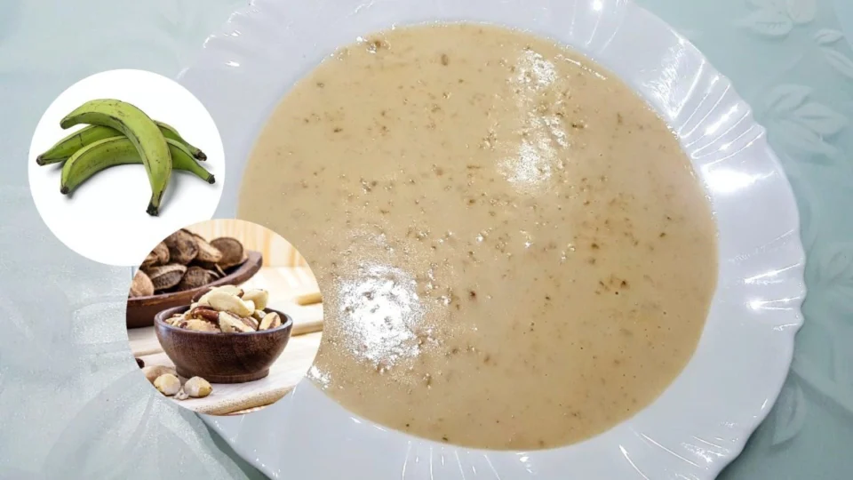 Receita: aprenda a fazer mingau de banana pacovan verde com castanha