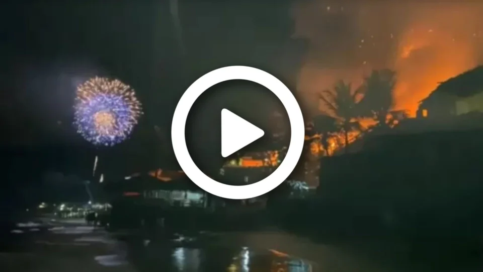 VÍDEO: restaurante da praia da Pipa (RN) é atingido por incêndio na virada do ano
