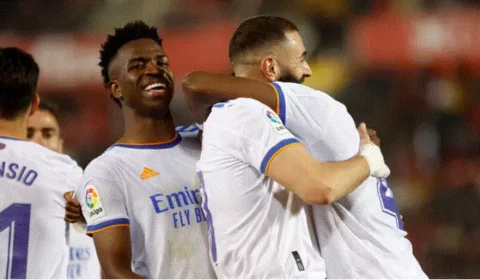 Real Madrid vence Mallorca por 3 a 0 com dois de Benzema pelo Espanhol