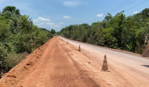 Obra no trecho da AM-010 é suspensa após baixa resistência do solo