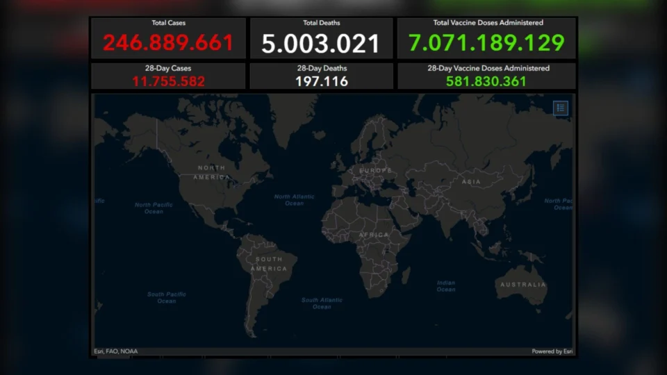 Pandemia: Mundo ultrapassa marca de 5 milhões de mortos pela Covid-19