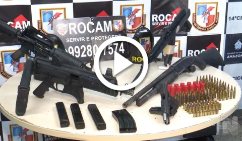 VÍDEO: líder de facção é preso com arsenal de guerra na Zona Leste de Manaus