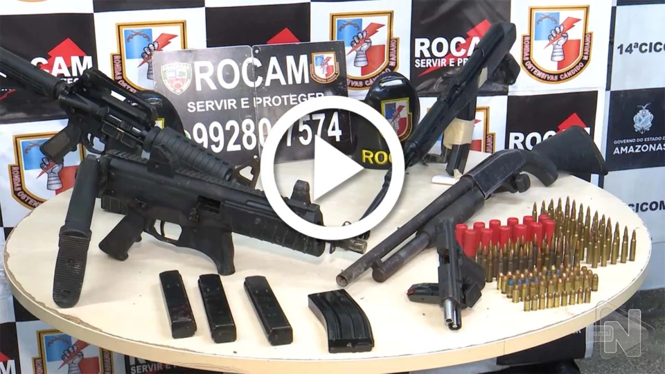 VÍDEO: líder de facção é preso com arsenal de guerra na Zona Leste de Manaus